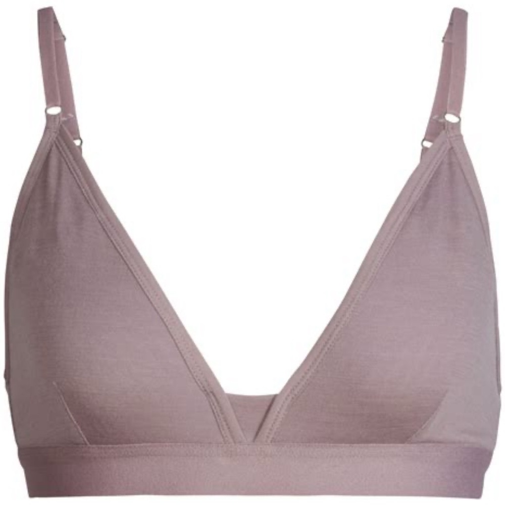 Icebreaker Siren lavender Triangle Bralette Merino wool